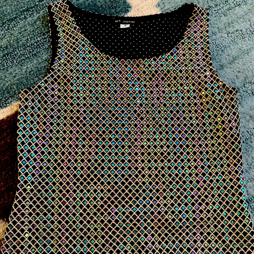 ST John sparkly tank top